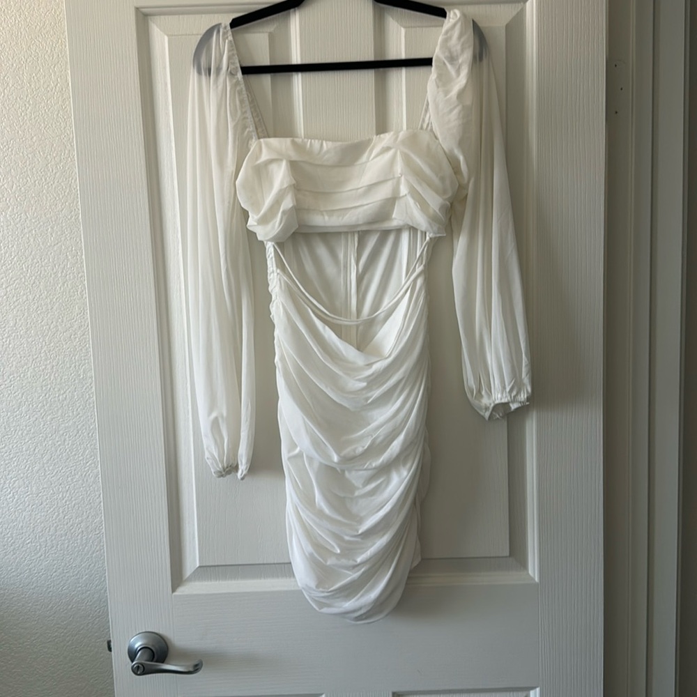 Hello Molly Long Flight Dress White
